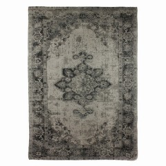 RUG GREY PERSIAN PRINT POLY 